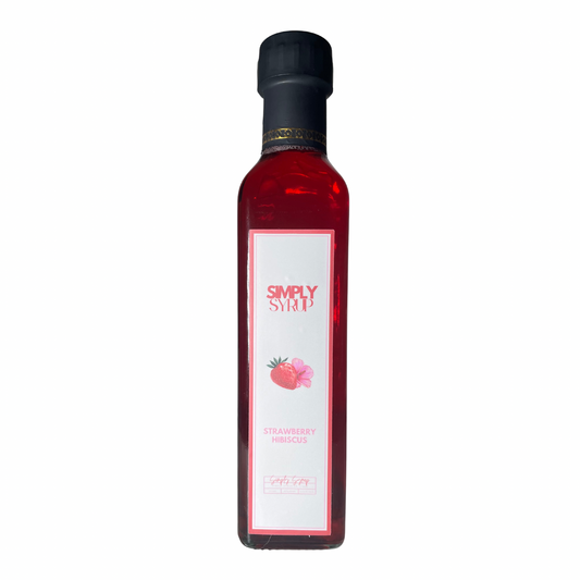 Strawberry Hibiscus Simple Syrup (8.5 fl oz / 355mL)